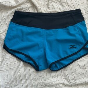 Mizuno Women's Athletic Shorts in Blue and Black